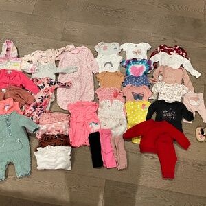 Carter's bundle newborn girls clothing, onesies, pajamas, coats
